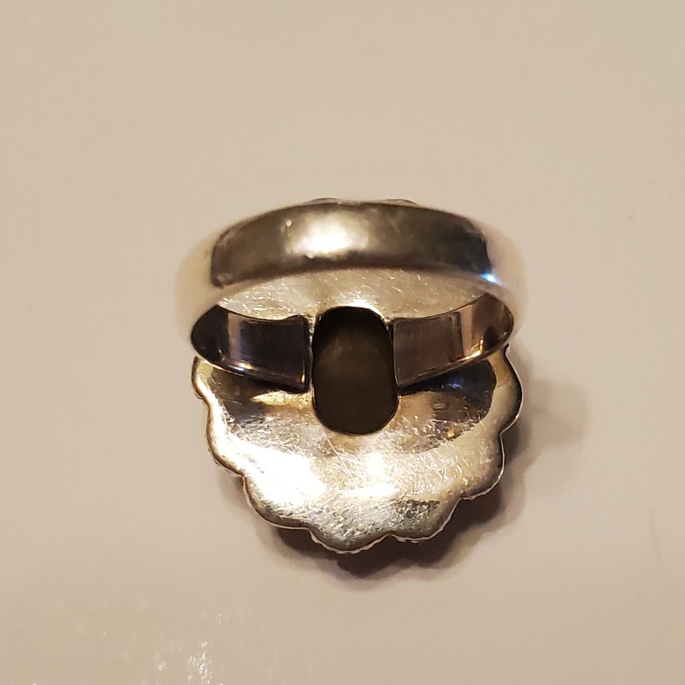 TIGER EYE STERLING SILVER  RING - Picture 7 of 8